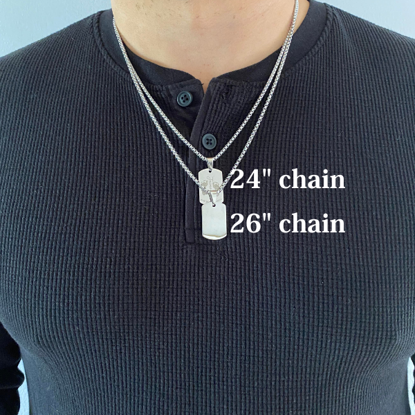 Footprint Mini DogTag Necklace