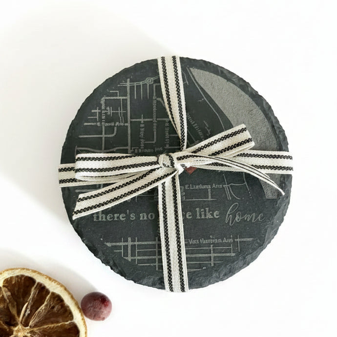 Custom City Slate Coasters-4 pack