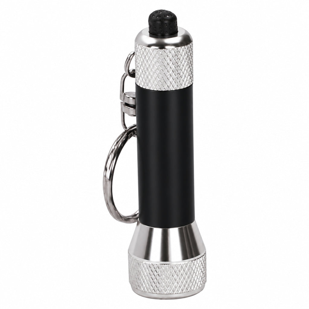 Black Flashlight Keychain