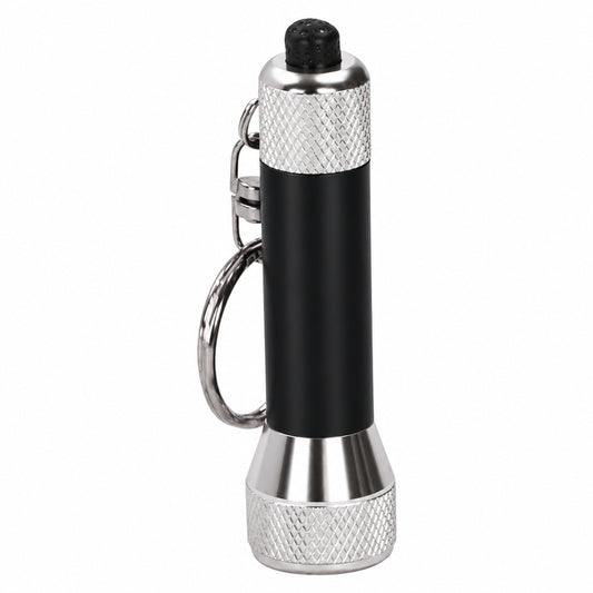 Black Flashlight Keychain