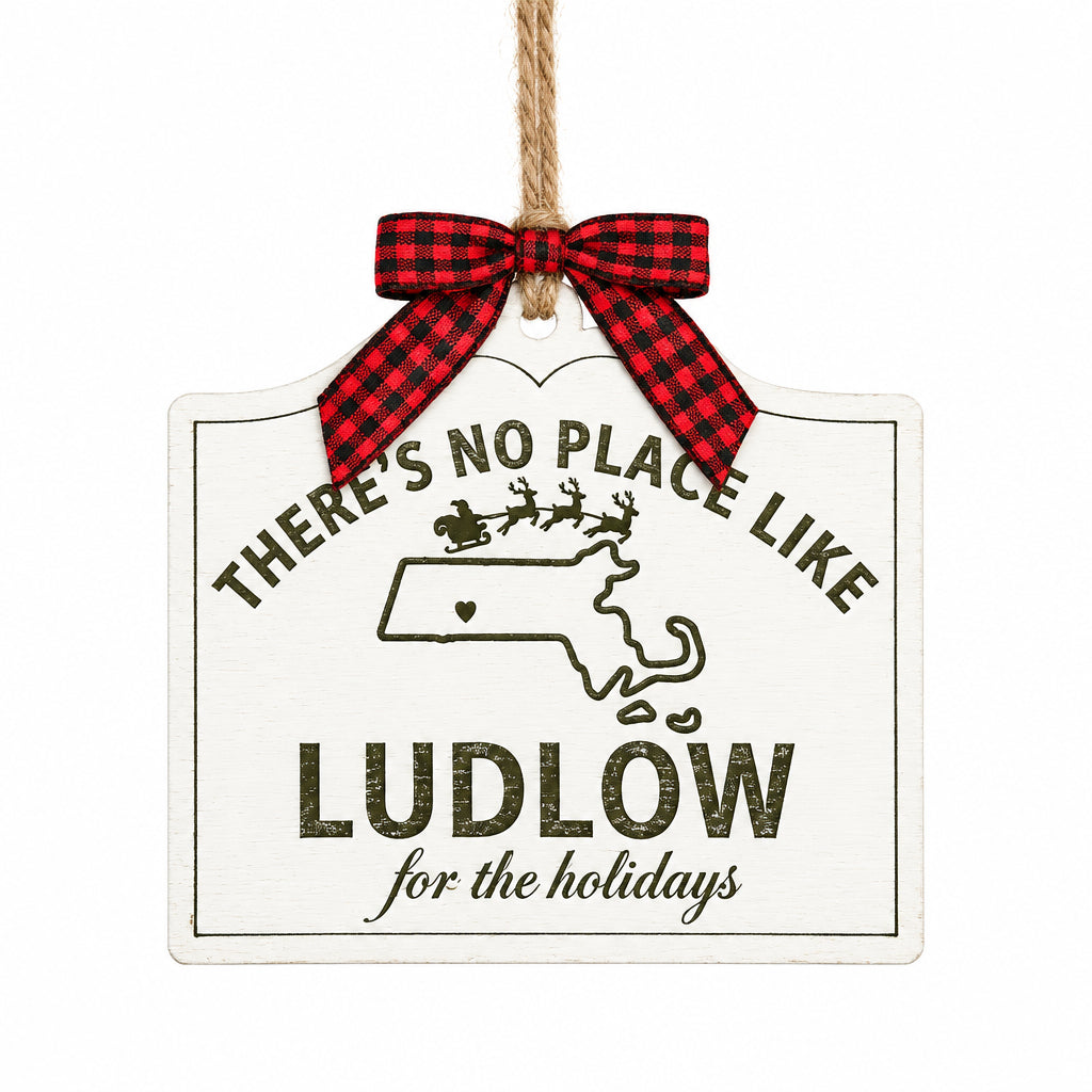 Massachusetts Town Holiday Ornament