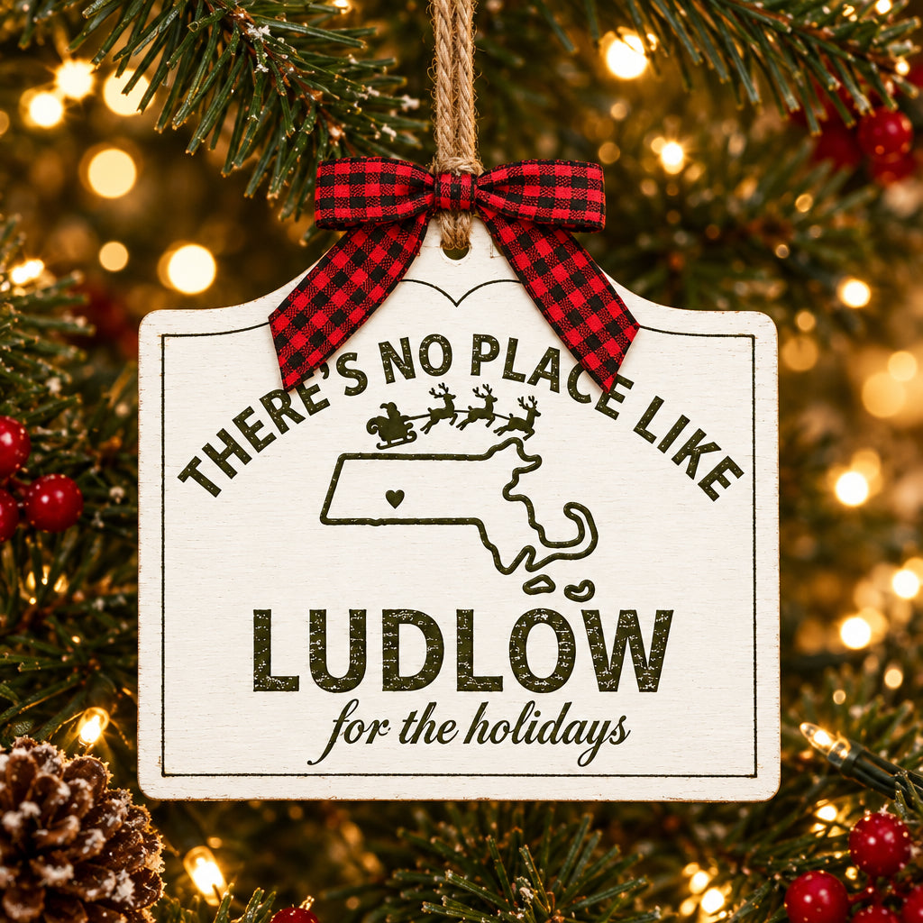 Massachusetts Town Holiday Ornament