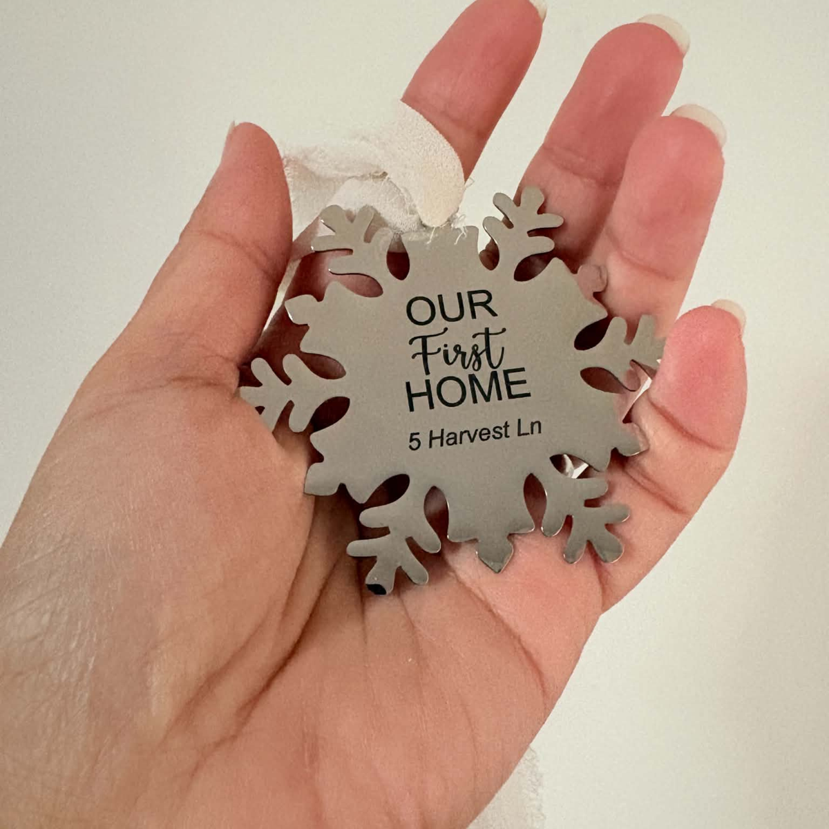 Snowflake Stainless Steel Ornament