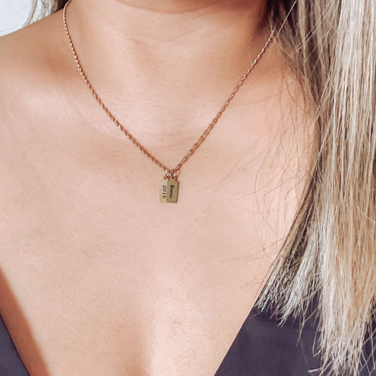 Mini Tag Necklace