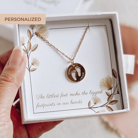 Footprint necklace